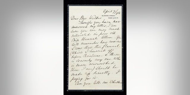 The letters were discovered in a Victorian-era desk. (Hansons Auctioneers)