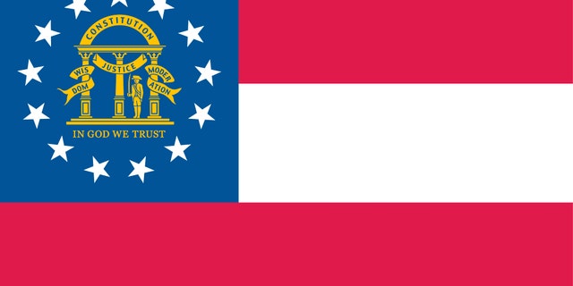Flag Of The State Of Georgia.