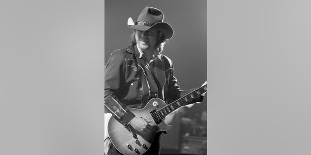 Toy Caldwell of The Marshall Tucker Band at Columbia Municipal Auditorium in Columbia, South Carolina, March 18, 1975.