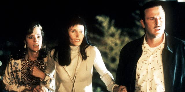 From l-r: Parker Posey, Courteney Cox Arquette and David Arquette in Wes Craven's 'Scream 3.' (Joseph Viles Dimension Films)