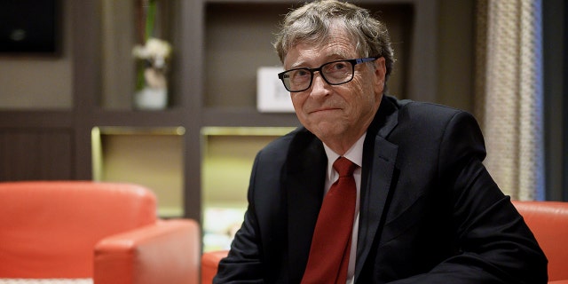 US Microsoft founder, Co-Chairman of the Bill & Melinda Gates Foundation, Bill Gates, poses for a picture on October 9, 2019, in Lyon, central eastern France, during the funding conference of Global Fund to Fight AIDS, Tuberculosis and Malaria. (Photo by JEFF PACHOUD / AFP) (Photo by JEFF PACHOUD/AFP via Getty Images)