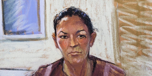 Ghislaine Maxwell appears via video link during her arraignment hearing where she was denied bail for her role aiding Jeffrey Epstein to recruit and eventually abuse of minor girls, in Manhattan Federal Court, in the Manhattan borough of New York City, New York, U.S. July 14, 2020 in this courtroom sketch. (REUTERS/Jane Rosenberg)