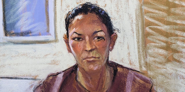 Ghislaine Maxwell appears via video link during her arraignment hearing where she was denied bail for her role aiding Jeffrey Epstein to recruit and eventually abuse of minor girls, in Manhattan Federal Court, in the Manhattan borough of New York City, New York, U.S. July 14, 2020 in this courtroom sketch. (REUTERS/Jane Rosenberg)