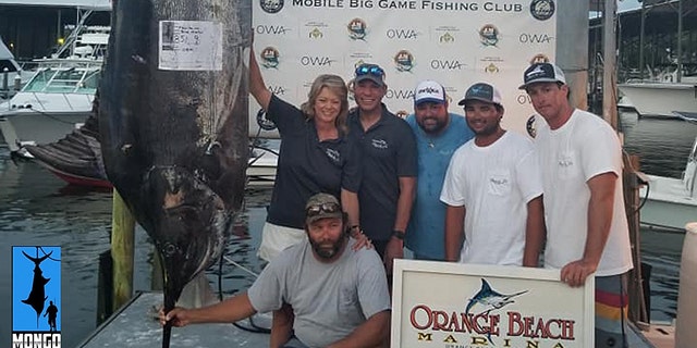 The angler made the impressive catch on the Fleur-de-lis, a 72' Viking from Grand Isle, La.