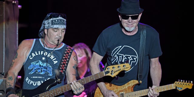 Scott Snyder and Mark Kendall of the band Great White. (Photo by Stephen J. Cohen/Getty Images)