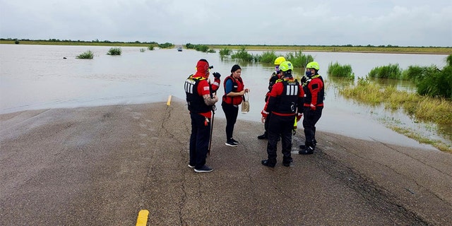 Water rescues continue in McAllen, Texas after flooding from Hurricane Hanna.