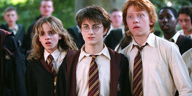 Left to right: Emma Watson as Hermione Granger, Daniel Radcliffe as Harry Potter and Rupert Grint as Ron Weasley in the ‘Harry Potter’ franchise.