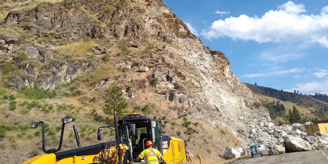 Crews worked through the holiday weekend to try to reopen U.S. Route 95 in Idaho after a rockslide on Friday.