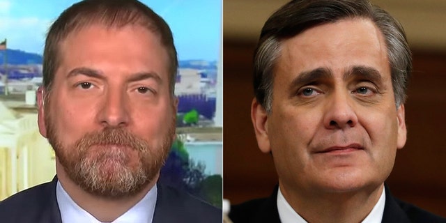 Chuck Todd was called out by George Washington University law professor Jonathan Turley.