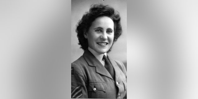 Joy Andrew in the WAAF, 1940s York (SWNS) 