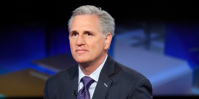 House minority leader Kevin McCarthy visits "Mornings with Maria" at FOX Business Network Studios on April 23, 2018 in New York City.  (John Lamparski / Getty Images)