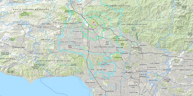 The 4.2 temblor shook the San Fernando Valley, north of Los Angeles, around 4:30 a.m. Thursday.