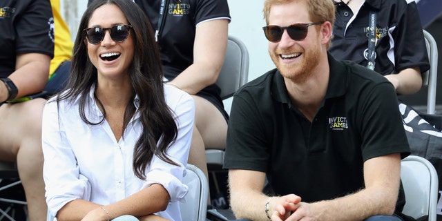 Prince Harry and Meghan Markle during the 2017 Invictus Olympics at Nathan Philips Square on September 25, 2017 in Toronto, Canada