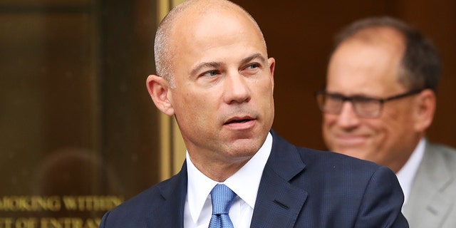 Celebrity attorney Michael Avenatti walks out of a New York courthouse after a hearing in a case where he is accused of stealing 0,000 from a former client, adult-film actress Stormy Daniels. A federal judge was granted a court-appointed attorney Wednesday after he proved he could not afford one. (Photo by Spencer Platt/Getty Images)