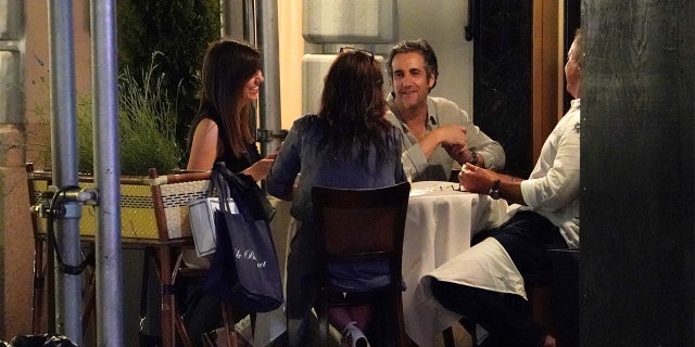 Michael Cohen dining out with three other people at the Le Bilboquet restaurant located at 20 E60th Street in New York, NY on July 2, 2020.