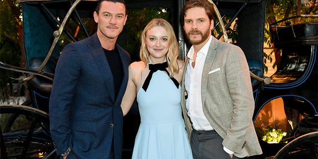 Luke Evans (L), Dakota Fanning and Daniel Bruhl of 'The Alienist.'