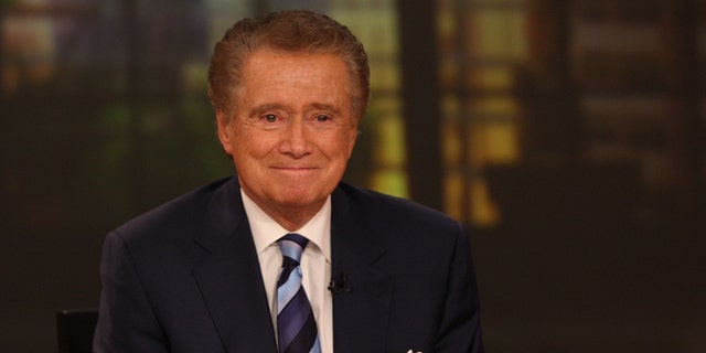 TV personality Regis Philbin attends a press conference on his departure from 