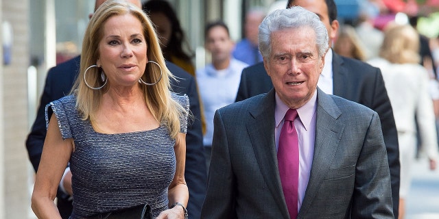 Old friends Kathy Lee Gifford and Regis Philbin in New York City on September 23, 2015. (Michael Stewart/GC Images)