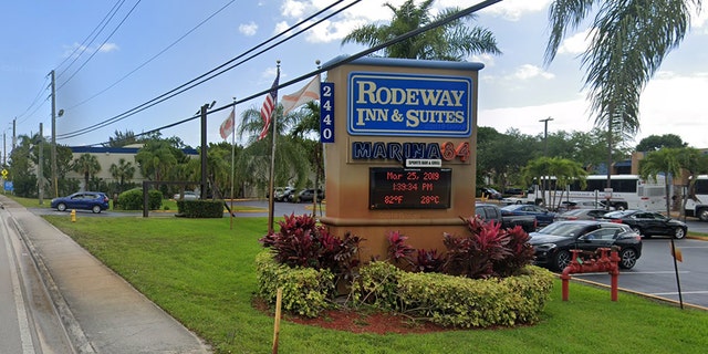 Rodeway Inn and Suites on State Road 84 in Dania Beach (Google Earth)