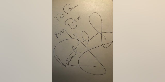 Paul's autograph from Rush Limbaugh