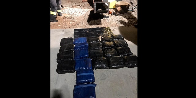 Slovakia authorities displayed meth seized in May.