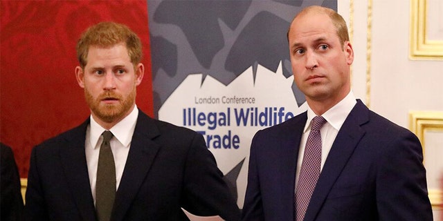 Prince William (right, seen here with Prince Harry) is second in line to the British throne.