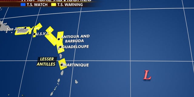 Tropical storm warnings have been issued for Puerto Rico and the Leeward Islands.