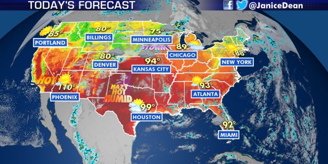 The national forecast for July 14.