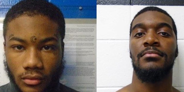 Rashad Williams (left) and Jabar Taylor (right) have been sought by authorities since Monday.