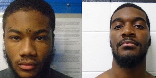 Rashad Williams (left) and Jabar Taylor (right) have been sought by authorities since Monday.