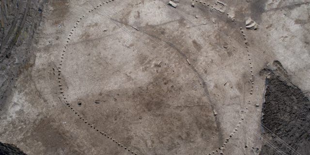 An aerial view reveals the scale of the circular monument. (Credit: HS2)