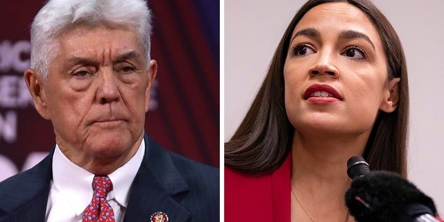 Infosnipz Texas Republican Rep. Roger Williams denied on Tuesday that he shouted something about “throwing urine” at New York Rep. Alexandria Ocasio-Cortez. (Getty)