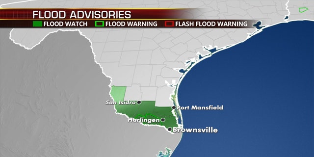 The threat of additional flooding remains on Monday across South Texas.