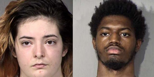 Gabrielle Austin, left, and Javian Ezell, both 18, face multiple charges in connection with the death of an Arizona State University engineering professor, authorities say. (Maricopa County Sheriff's Office.)