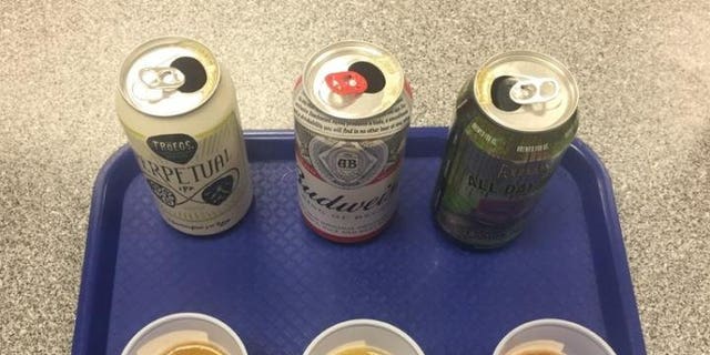 A lager beer and two pale-ale-style beers were chosen as the test stimuli.