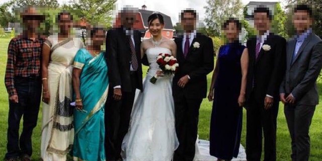 Photo of Dr. Li-Meng Yan at her wedding. (Yan)