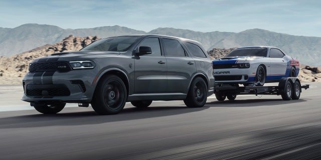 Dodge Durango SRT Hellcat: The Durango continues its ability to out-haul every full-size, three-row SUV on the road with the SRT Hellcat, SRT 392 and R/T Tow N Go delivering best-in-class towing capability of 8,700 pounds
