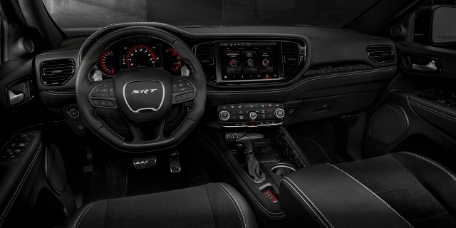 2021 Dodge Durango SRT Hellcat: The new interior feels wider and features a redesigned driver-centric cockpit, instrument panel, center console and front door uppers.