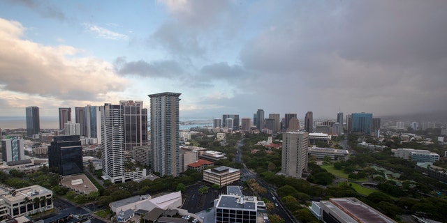 A morning view of the city of Honolulu on the island of Oahu, is seen Sunday, July 26, 2020.