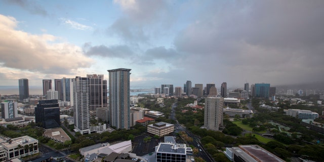 A morning view of the city of Honolulu on the island of Oahu, is seen Sunday, July 26, 2020.