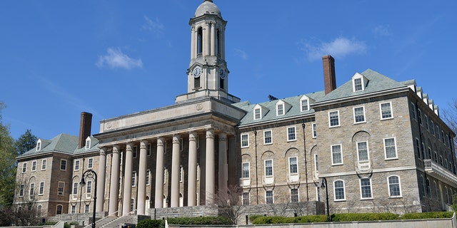 Old Main building in the main campus of Pennsylvania State University, State College, Pennsylvania.