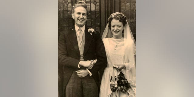 Mary and Jack on their wedding day in 1950. 
