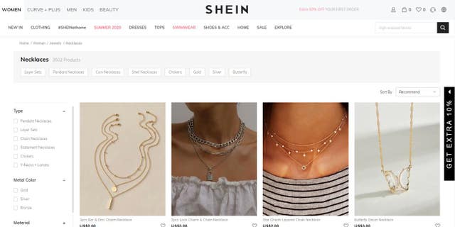 The e-commerce site has since removed the pendant from its website.