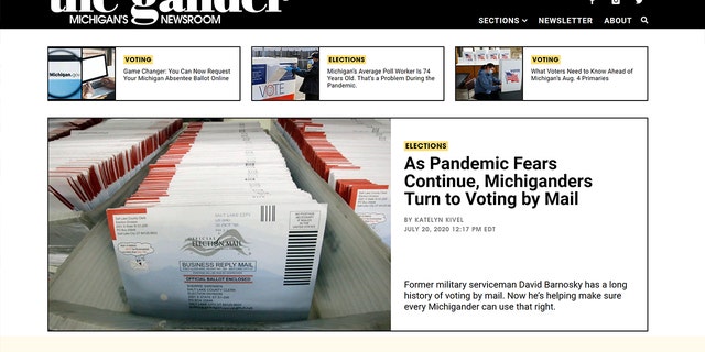“The ‘Gander” is Courier Newsroom’s website designed to reach voters in the key swing state of Michigan.
