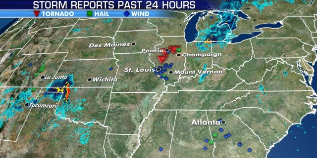 Severe weather was moving across the Midwest, with several tornadoes reported on Wednesday just as a Twitter outage left several National Weather Service (NWS) accounts unable to tweet out warnings.