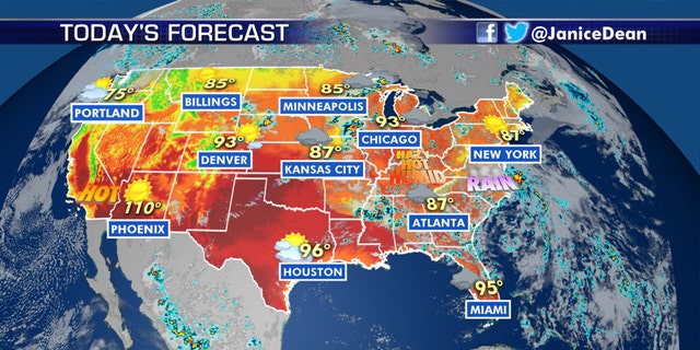 The national forecast for July 9, 2020.