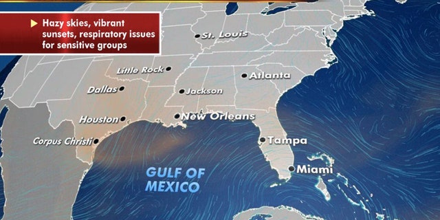 The Saharan dust layer lingers for one last day on Friday from an area across Texas and Louisiana.