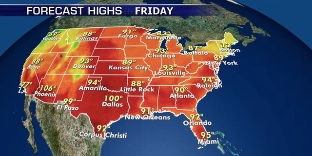 Dangerous heat will stick around on Friday.