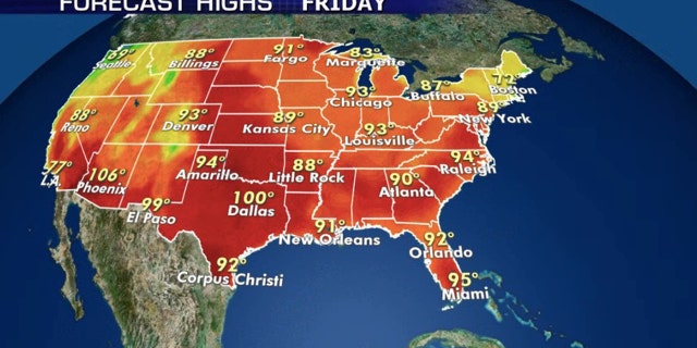 Dangerous heat will stick around on Friday.