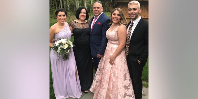 The Vega family (from left) Melissa, Vilma, Anthony, Tiffany and Justin